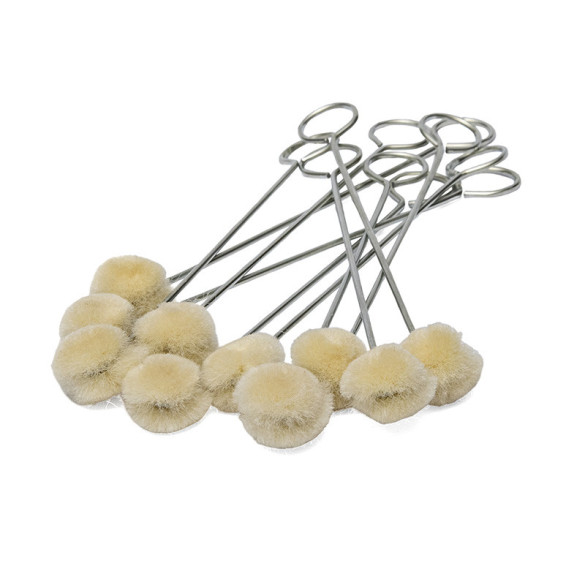 Lot de 10 petits tampons pour teinture cuir Tandy Leather 3443