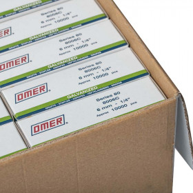 Carton de 240 000 agrafes type 80 OMER 6 mm