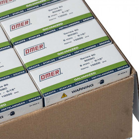 Carton de 180 000 agrafes type 80 OMER 8 mm