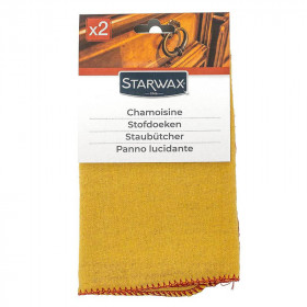 Lot de 2 chiffons chamoisine Starwax pour mobilier intérieur