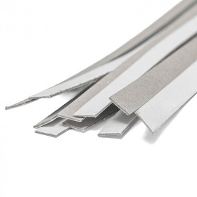 Lot de 10 bandes de carton à anglaiser 10x1mm