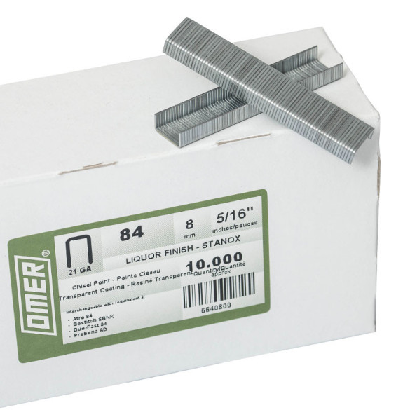 Boite de 10 000 agrafes OMER 84 - 8 mm