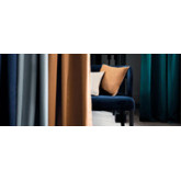 Tissu satin grande largeur pour rideaux collection Casamance Brooks